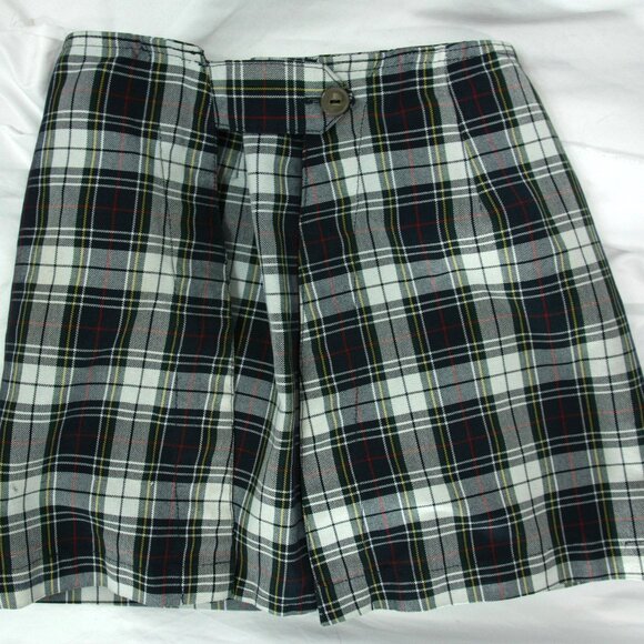 Flynn & OHara Girls Plaid Tartan Wrap Mini Skirt Skort Shorts School Uniform 8 - Picture 5 of 8